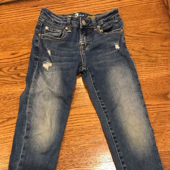 Girls 7 for all man kind jeans - Picture 2 of 4